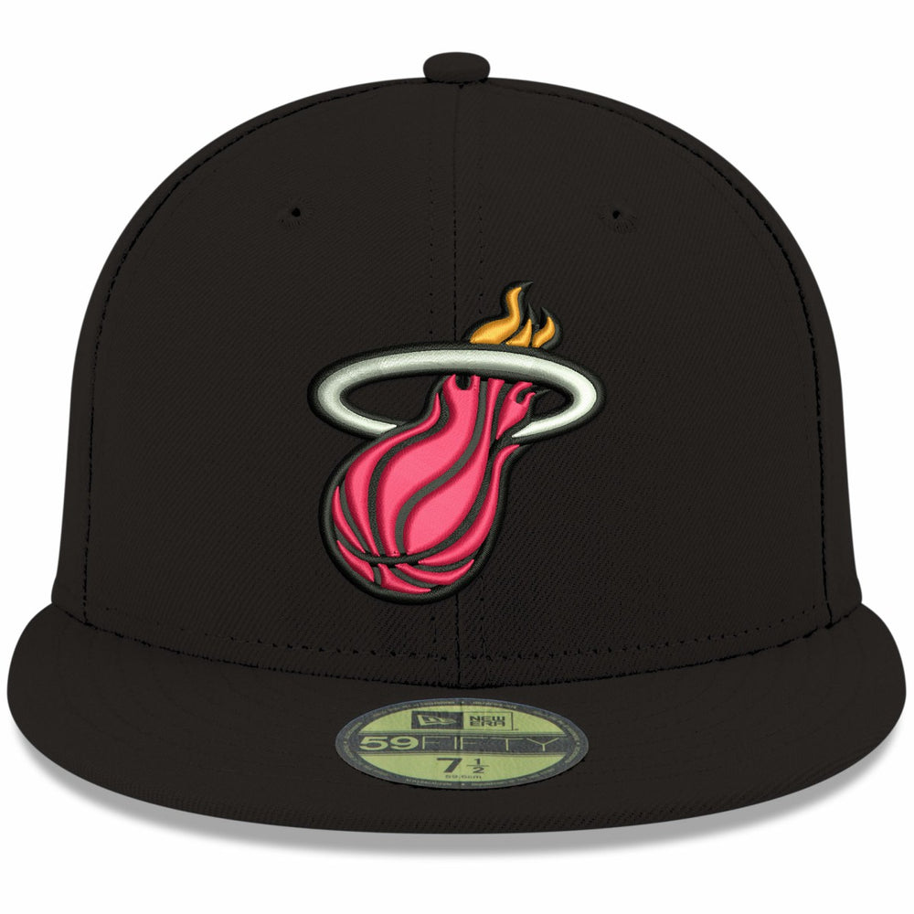 Miami Heat Team Color 59FIFTY Fitted Hat Black