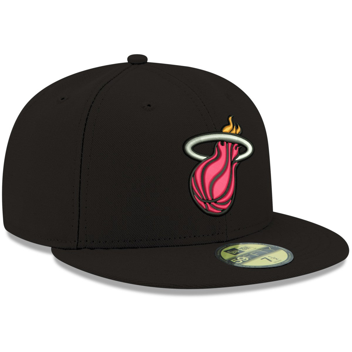 Miami Heat Team Color 59FIFTY Fitted Hat Black
