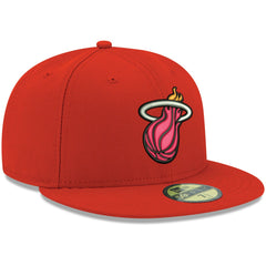 Miami Heat Team Color 59FIFTY Fitted Hat Red