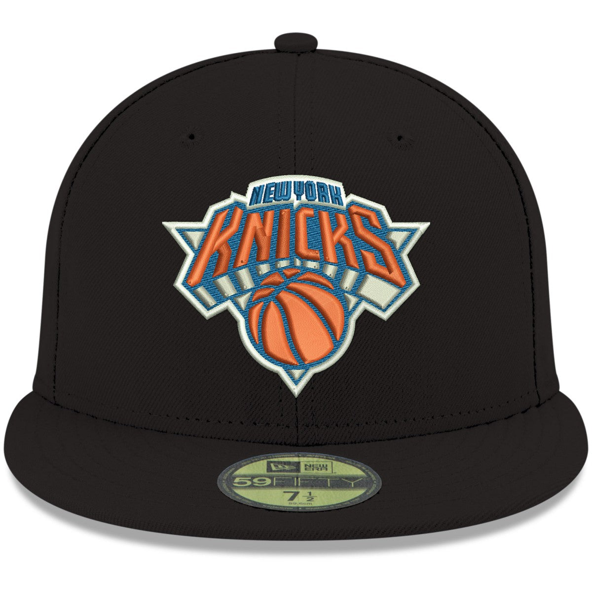 New York Knicks Team Color 59FIFTY Fitted Hat Black