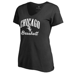 Chicago White Sox Women's Victory Script T-Shirt - Black T-shirts