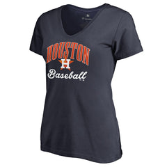 Houston Astros Women's Victory Script T-Shirt - Navy T-shirts