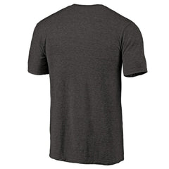 NHL Calgary Flames Distressed Team Primary Logo Tri-Blend T-Shirt - Black