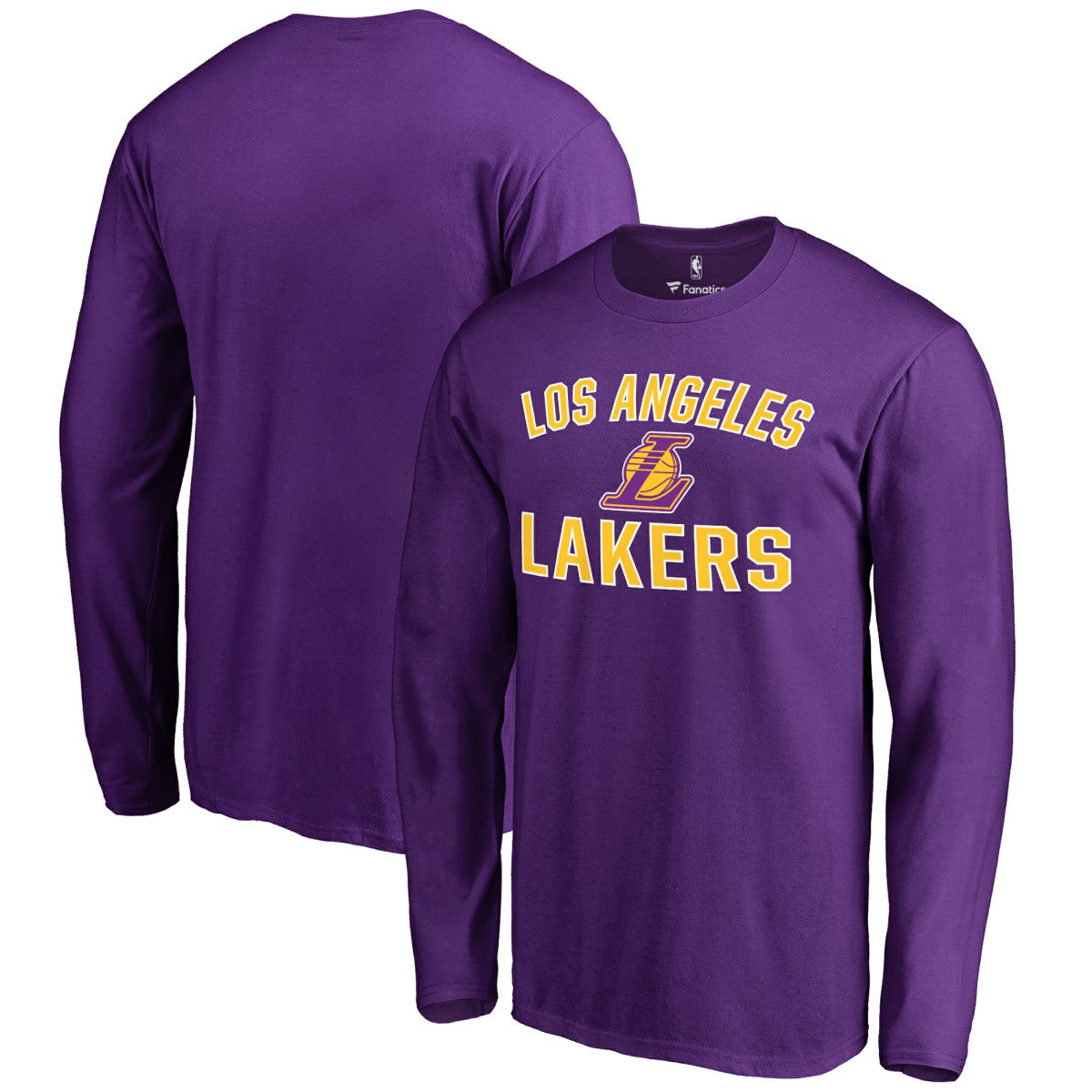 Los Angeles Lakers Victory Arch Long Sleeve T-Shirt Purple