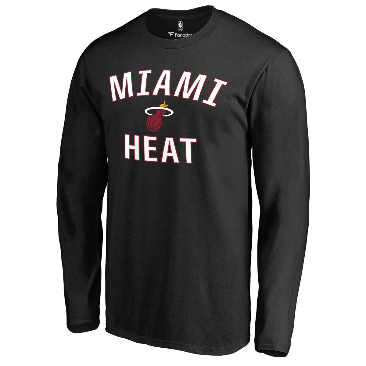 Miami Heat Victory Arch Long Sleeve T-Shirt Black