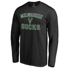 Milwaukee Bucks Victory Arch Long Sleeve T-Shirt Black