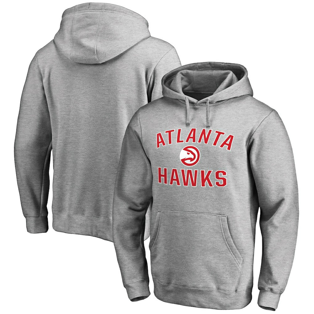 Atlanta Hawks Victory Arch Pullover Hoodie Ash