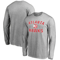 Atlanta Hawks Victory Arch Long Sleeve T-Shirt Ash