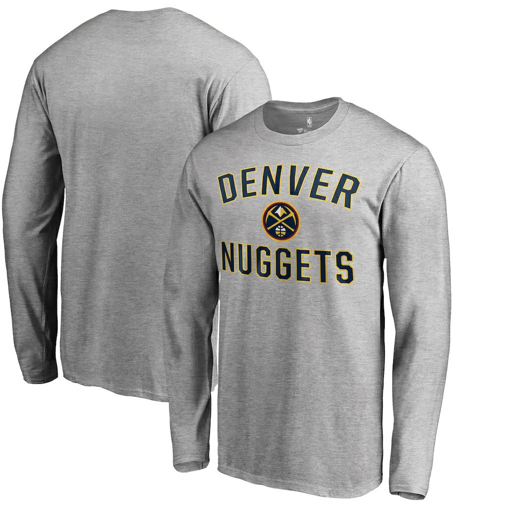 Denver Nuggets Victory Arch Long Sleeve T-Shirt Ash