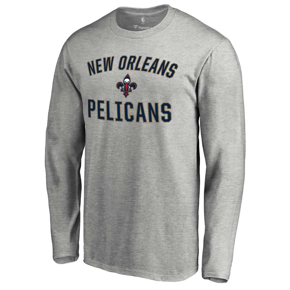 New Orleans Pelicans Victory Arch Long Sleeve T-Shirt Ash