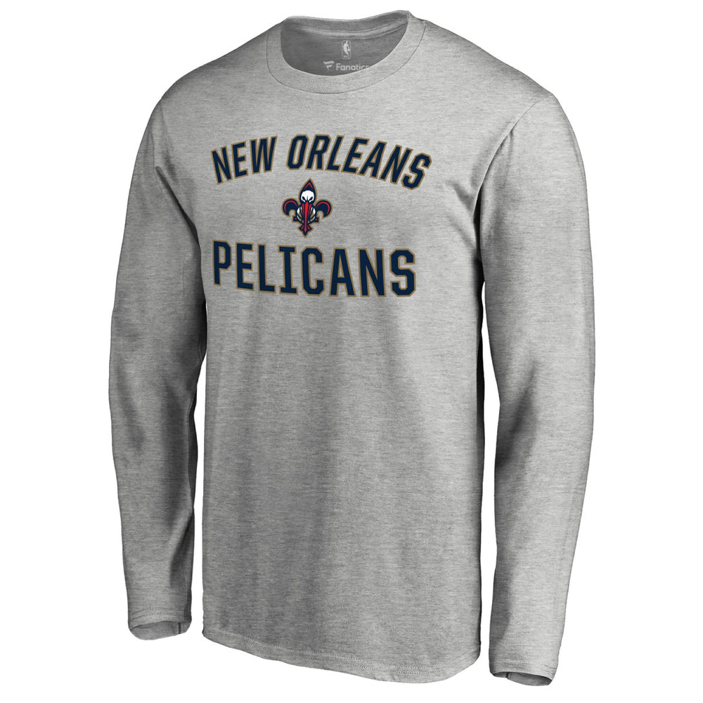New Orleans Pelicans Victory Arch Long Sleeve T-Shirt Ash