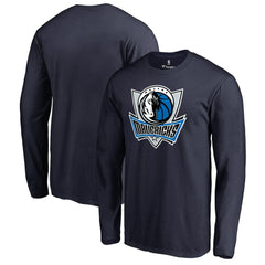 Dallas Mavericks Primary Logo Long Sleeve T-Shirt Navy