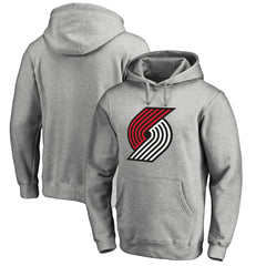 Portland Trail Blazers Primary Logo Pullover Hoodie Heather Gray