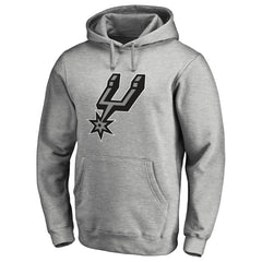 San Antonio Spurs Primary Logo Pullover Hoodie Heather Gray