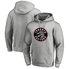 Toronto Raptors Primary Logo Pullover Hoodie Heather Gray