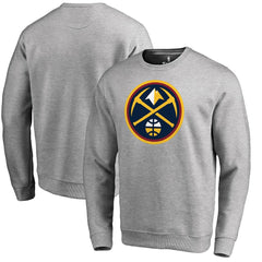 Denver Nuggets Primary Logo Sweatshirt Heathered Gray