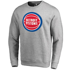 Detroit Pistons Primary Logo Sweatshirt Heathered Gray