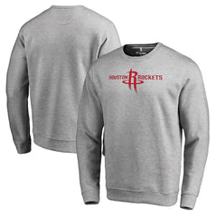Houston Rockets Primary Logo Sweatshirt Heathered Gray