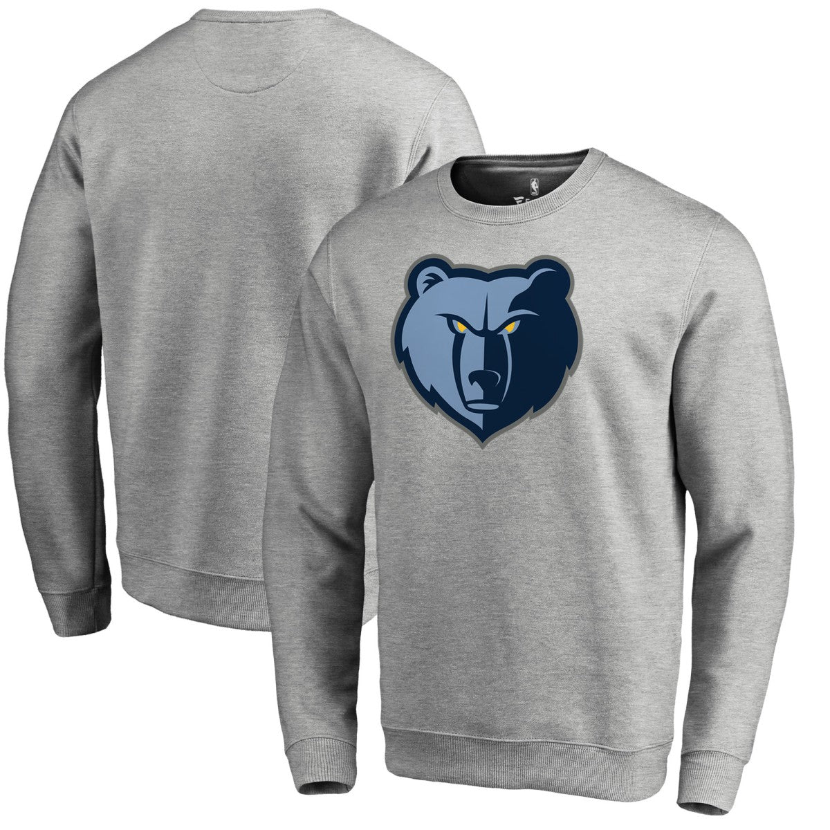 Memphis Grizzlies Primary Logo Sweatshirt Heathered Gray