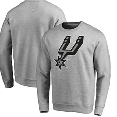 San Antonio Spurs Primary Logo Sweatshirt Heathered Gray