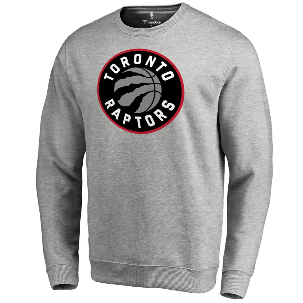 Toronto Raptors Primary Logo Sweatshirt Heathered Gray
