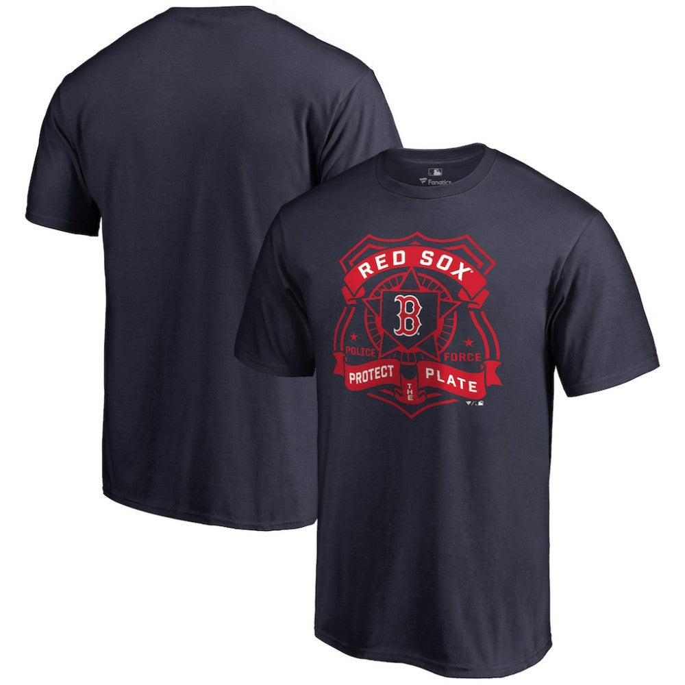 Boston Red Sox Police Badge T-Shirt - Navy T-shirts