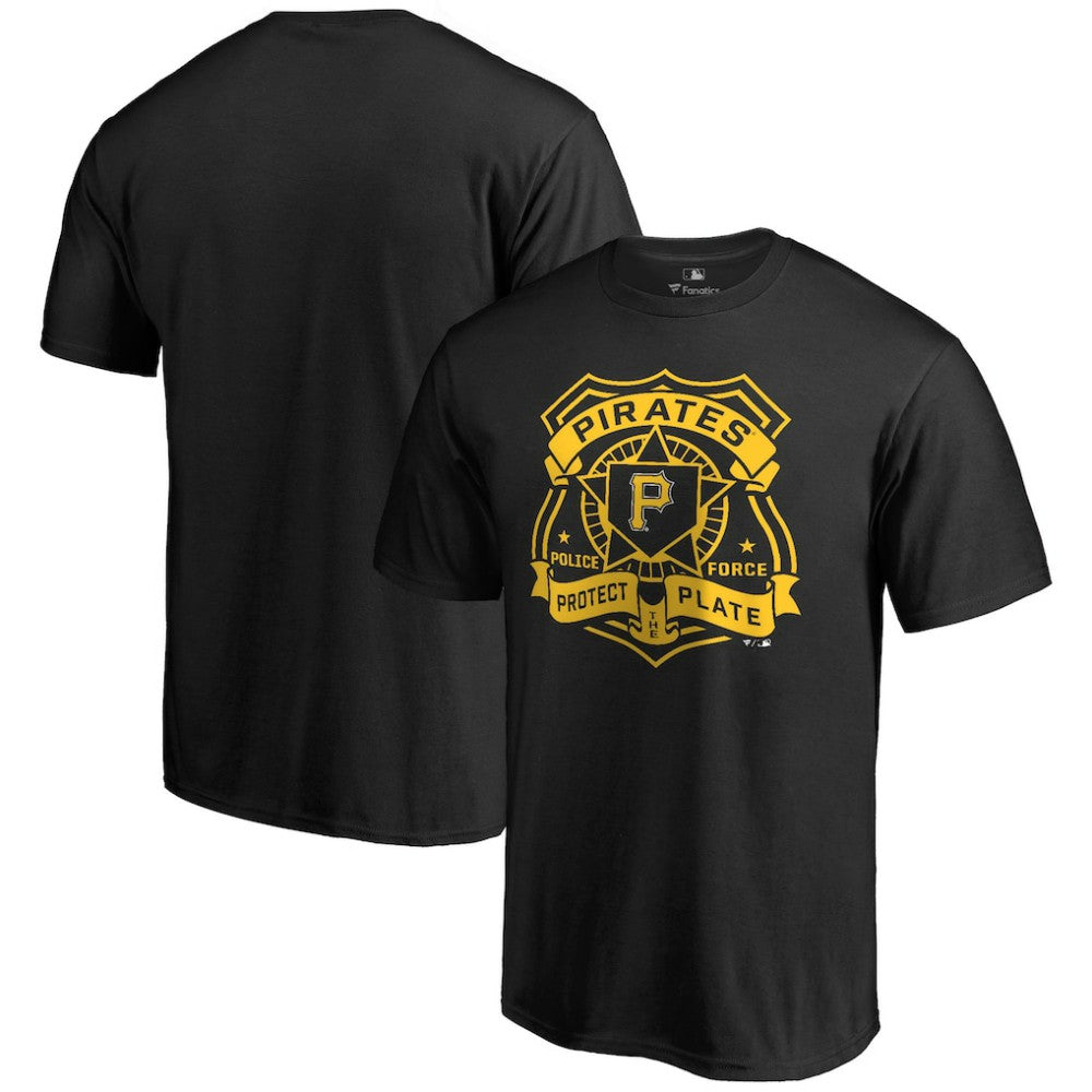 Pittsburgh Pirates Police Badge T-Shirt - Black T-shirts