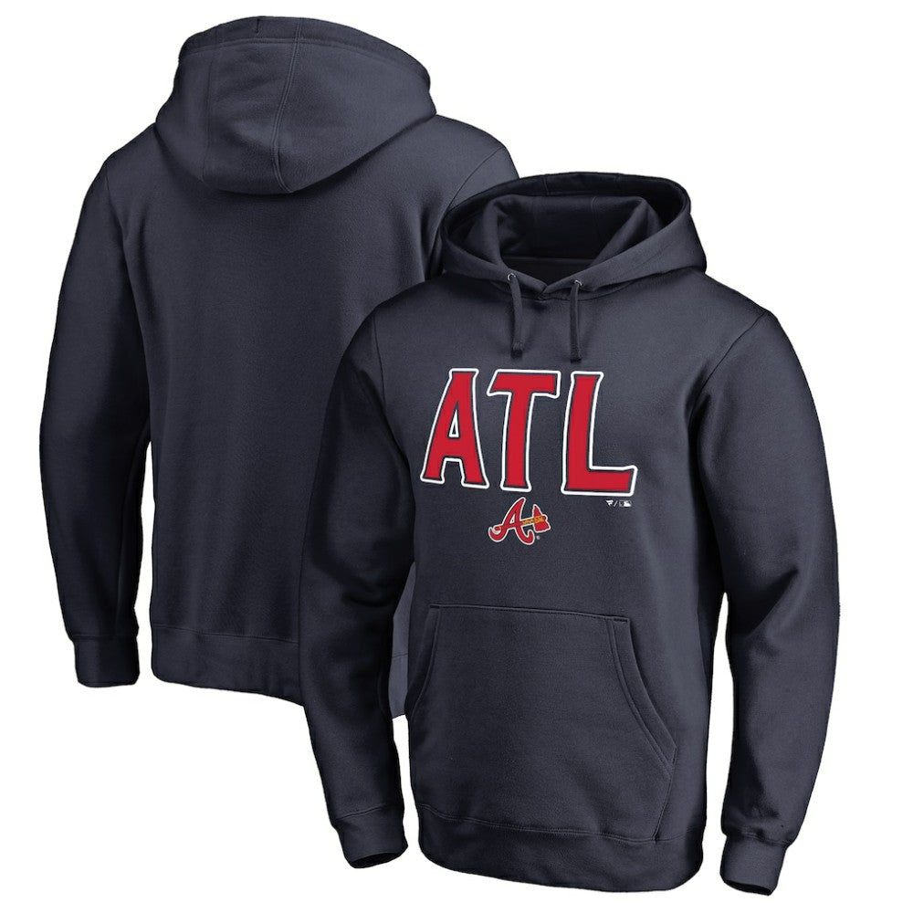 Atlanta Braves ATL Hometown Pullover Hoodie - Navy Hoodies