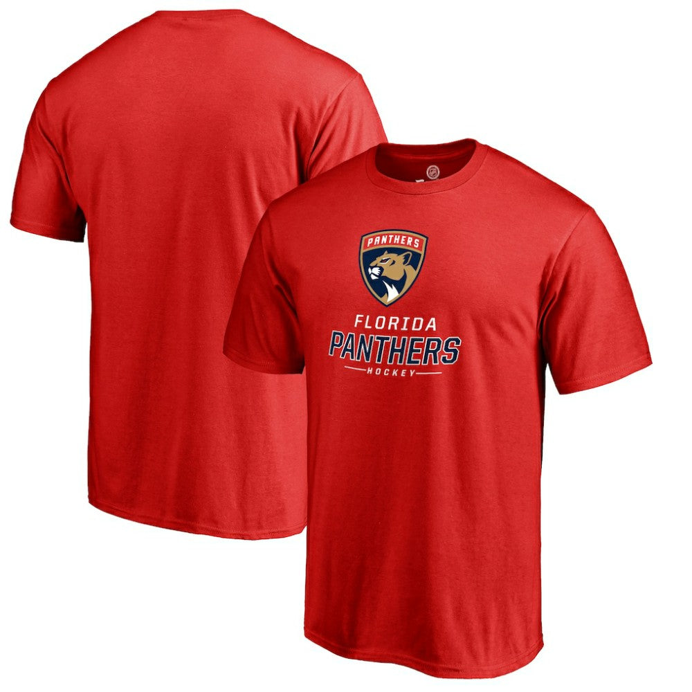 NHL Florida Panthers Team Lockup T-Shirt - Red
