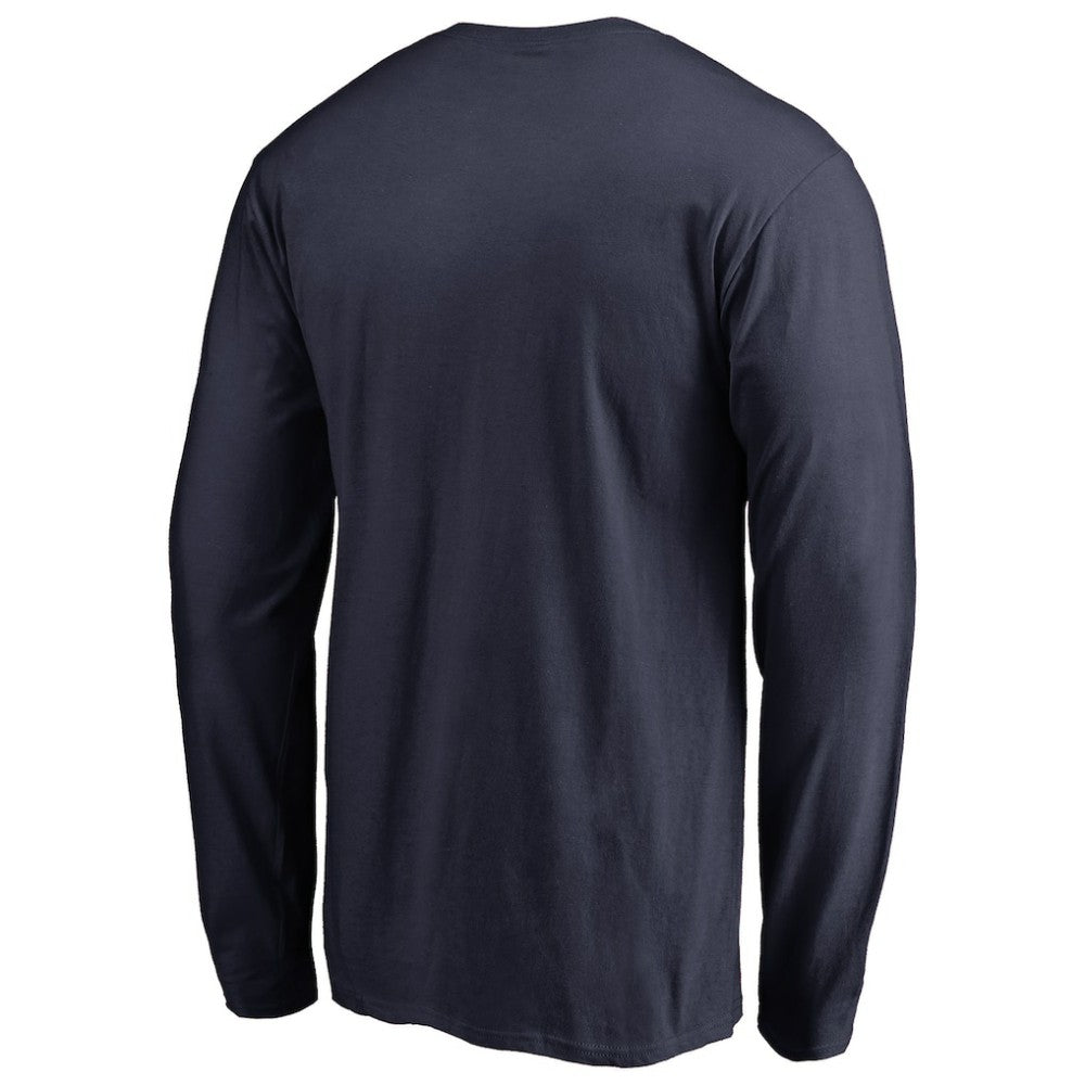NHL Colorado Avalanche Team Lockup Long Sleeve T-Shirt - Navy