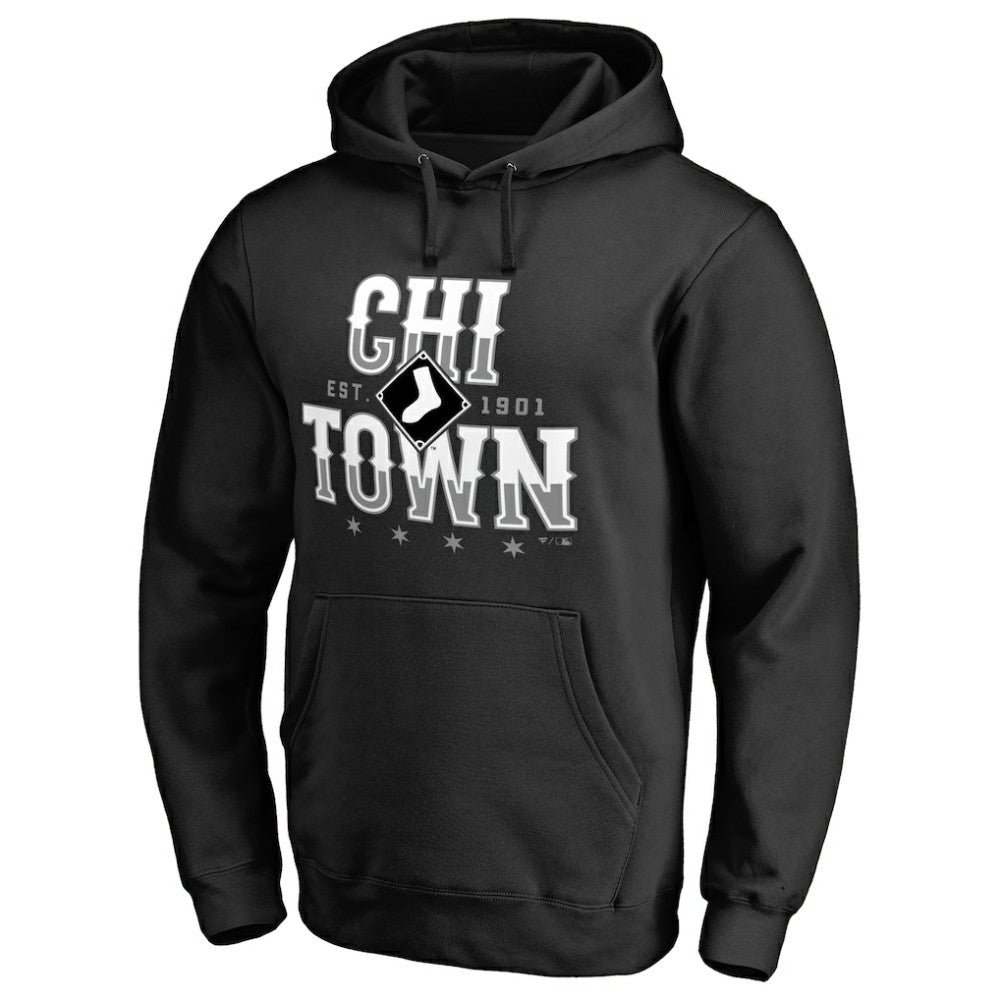 Chicago White Sox Chi Town Hometown Pullover Hoodie - Black Hoodies