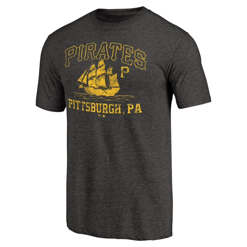 Pittsburgh Pirates High Seas Hometown Tri-Blend T-Shirt - Black T-shirts