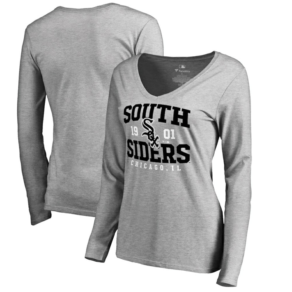 Chicago White Sox Women's South Siders Hometown Long Sleeve T-Shirt - Ash T-shirts