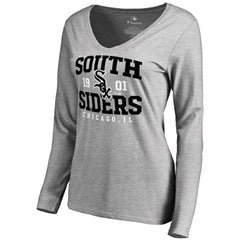 Chicago White Sox Women's South Siders Hometown Long Sleeve T-Shirt - Ash T-shirts