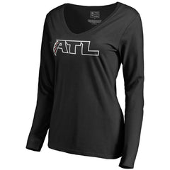 Atlanta Falcons Women's Alternate Logo Long Sleeve T-Shirt Black