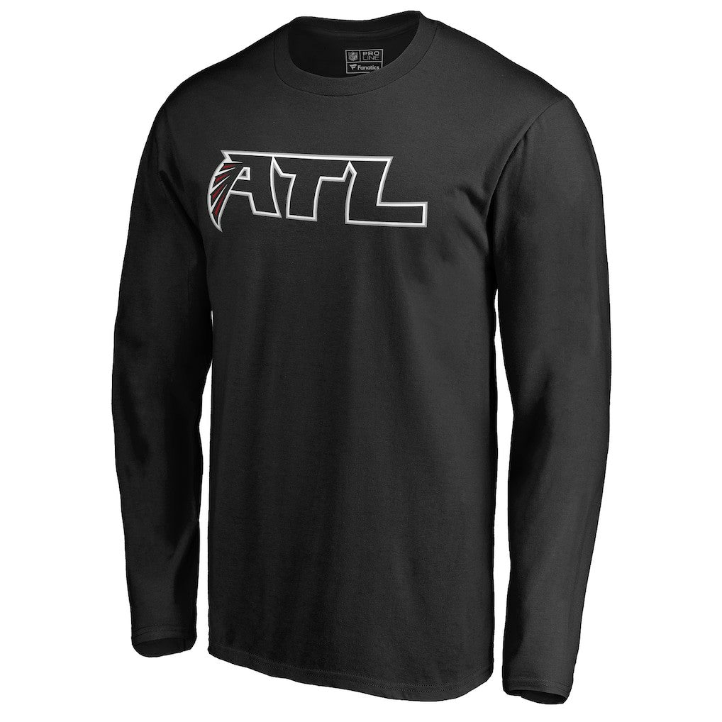 Atlanta Falcons Alternate Logo Long Sleeve T-Shirt Black