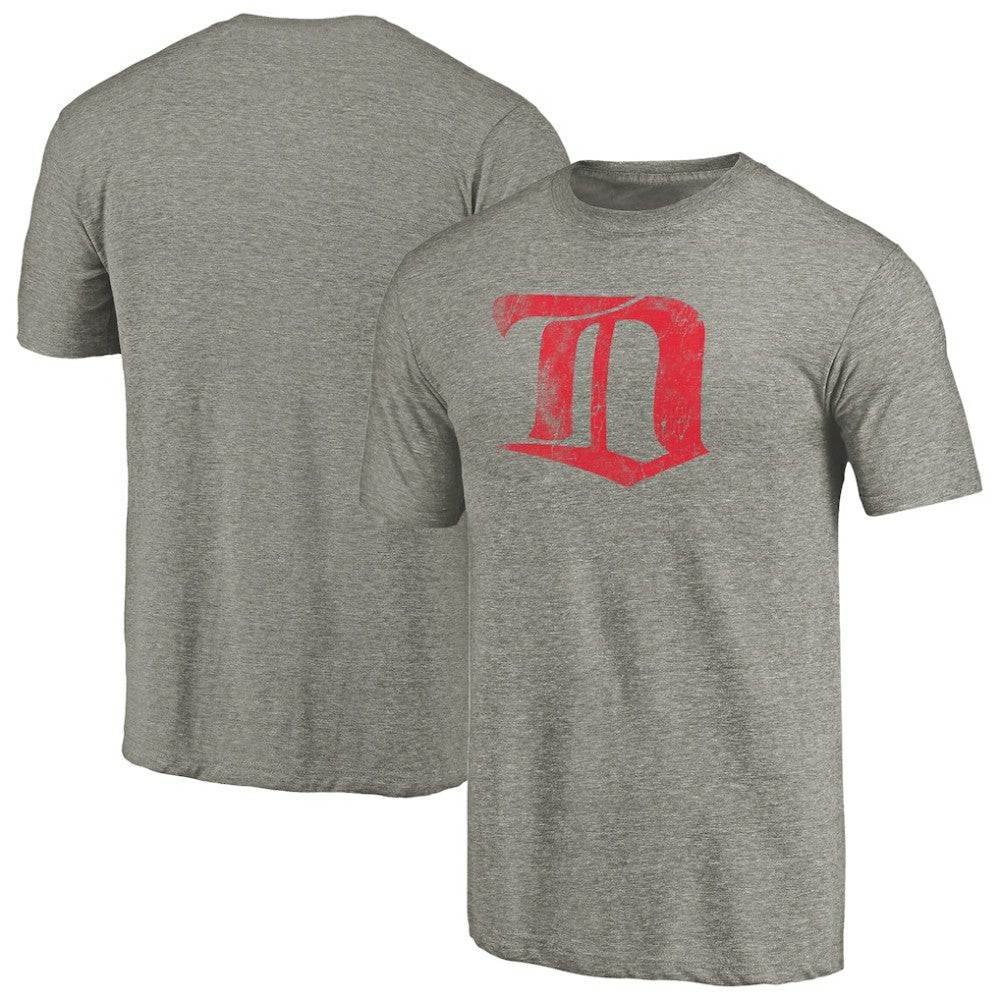 NHL Detroit Red Wings Throwback Logo 1926-1927 Tri-Blend T-Shirt - Ash