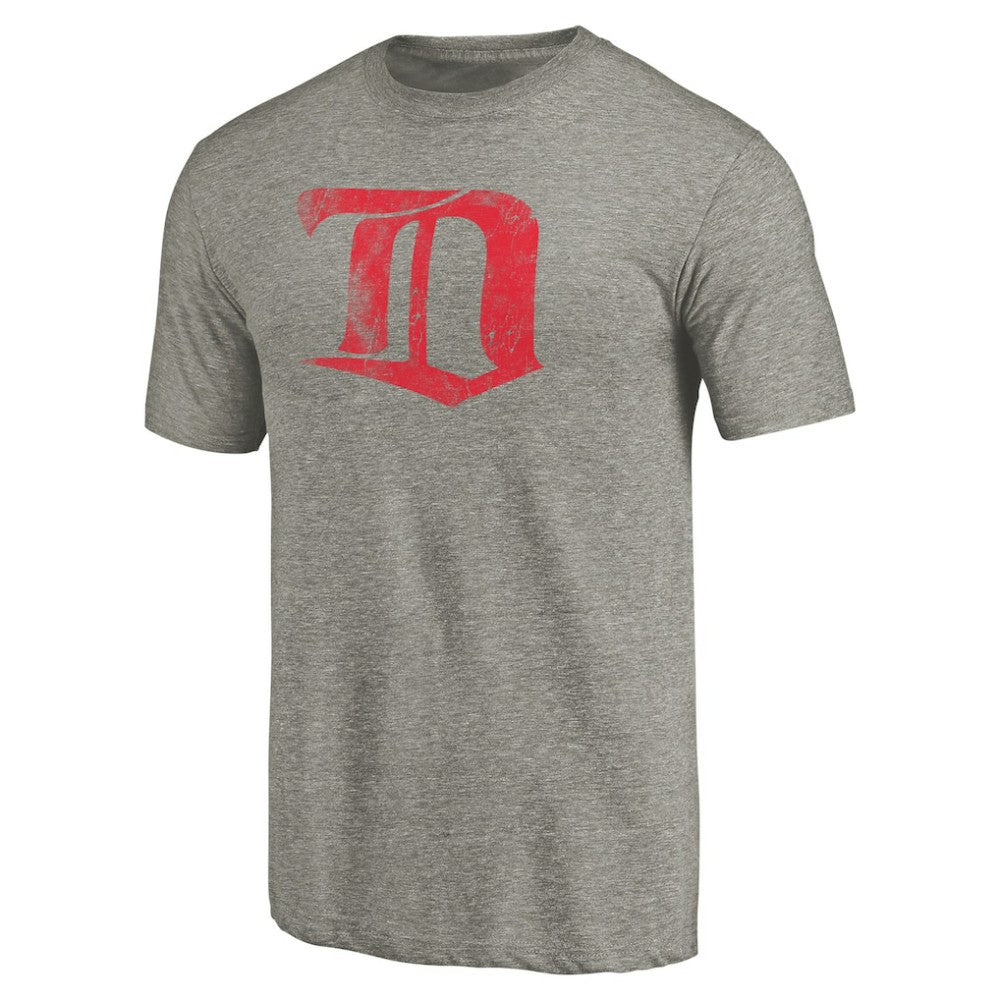 NHL Detroit Red Wings Throwback Logo 1926-1927 Tri-Blend T-Shirt - Ash