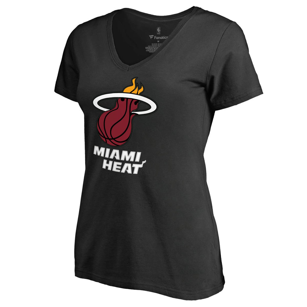 Goran Dragic Miami Heat Women's Backer V-Neck T-Shirt Black