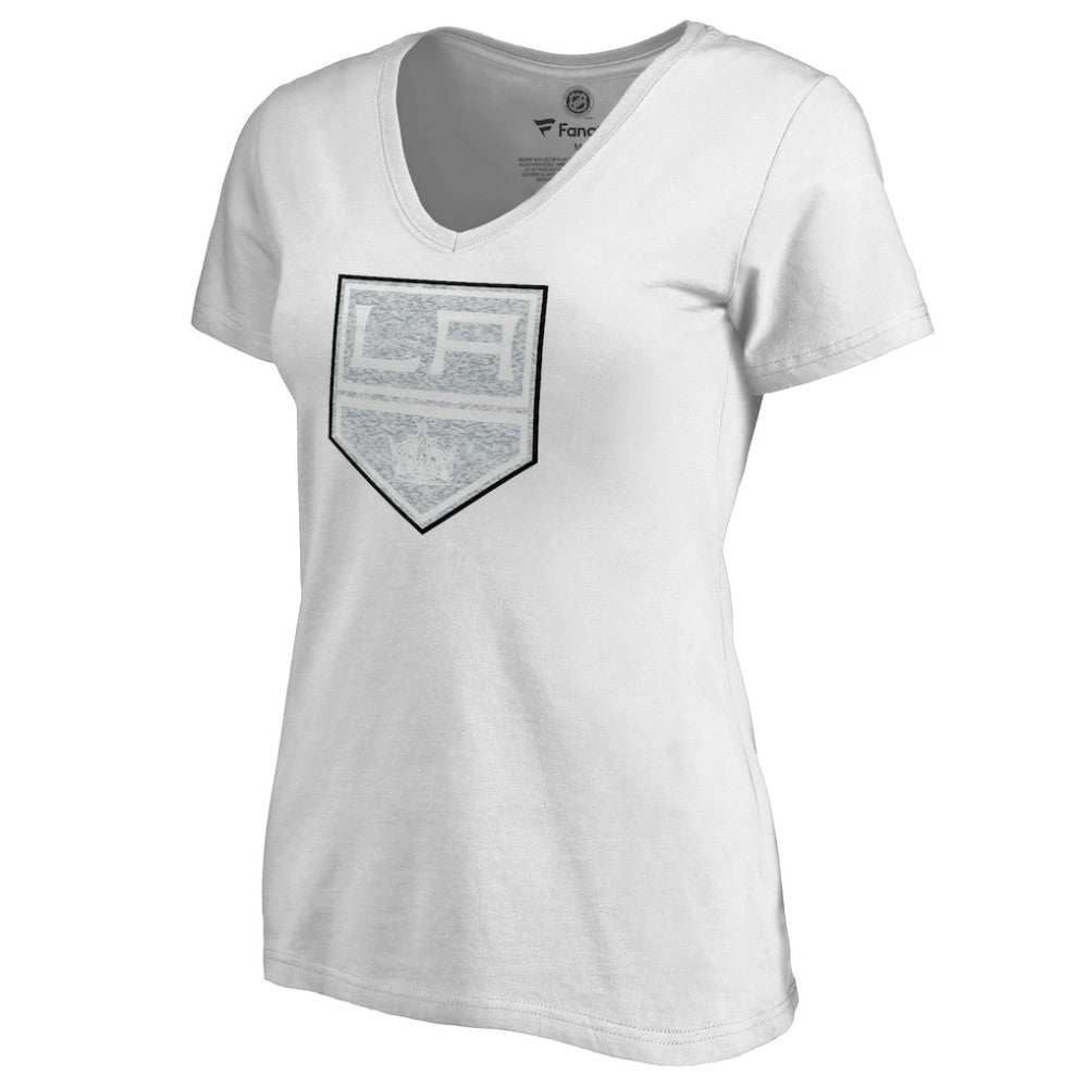 NHL Los Angeles Kings Women's Whiteout V-Neck T-Shirt - White