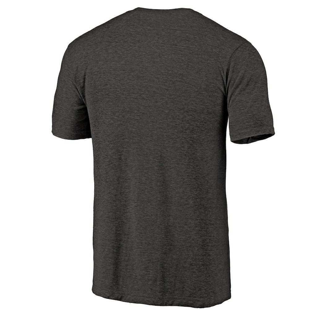 Brooklyn Nets Distressed Team Logo Tri-Blend T-Shirt Heather Black