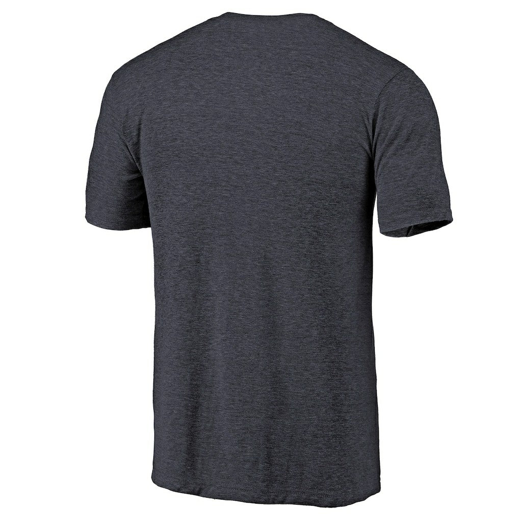 Oklahoma City Thunder Distressed Team Logo Tri-Blend T-Shirt Heather Navy