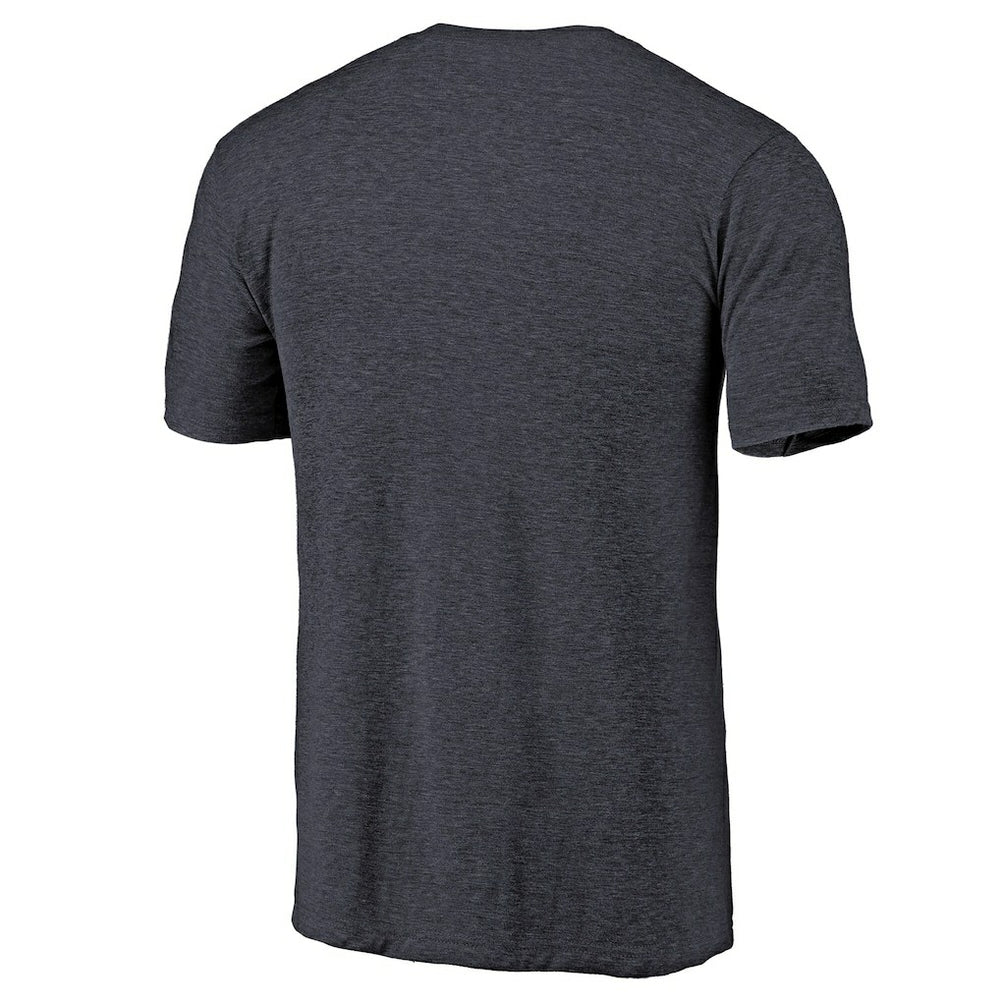 Oklahoma City Thunder Distressed Team Logo Tri-Blend T-Shirt Heather Navy