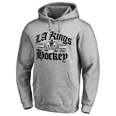 NHL Los Angeles Kings Hometown Collection The Crown Pullover Hoodie - Ash