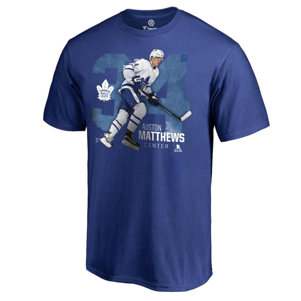 NHL Auston Matthews Toronto Maple Leafs Core Player T-Shirt - Royal