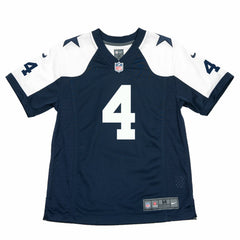 Dak Prescott Dallas Cowboys Youth Throwback Game Jersey Navy