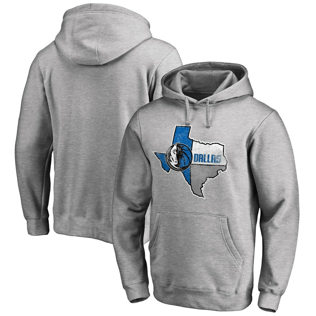 Dallas Mavericks Hometown Collection Lonestar Pullover Hoodie Ash