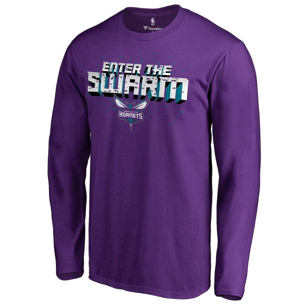 Charlotte Hornets Hometown Collection The Swarm Long Sleeve T-Shirt Purple