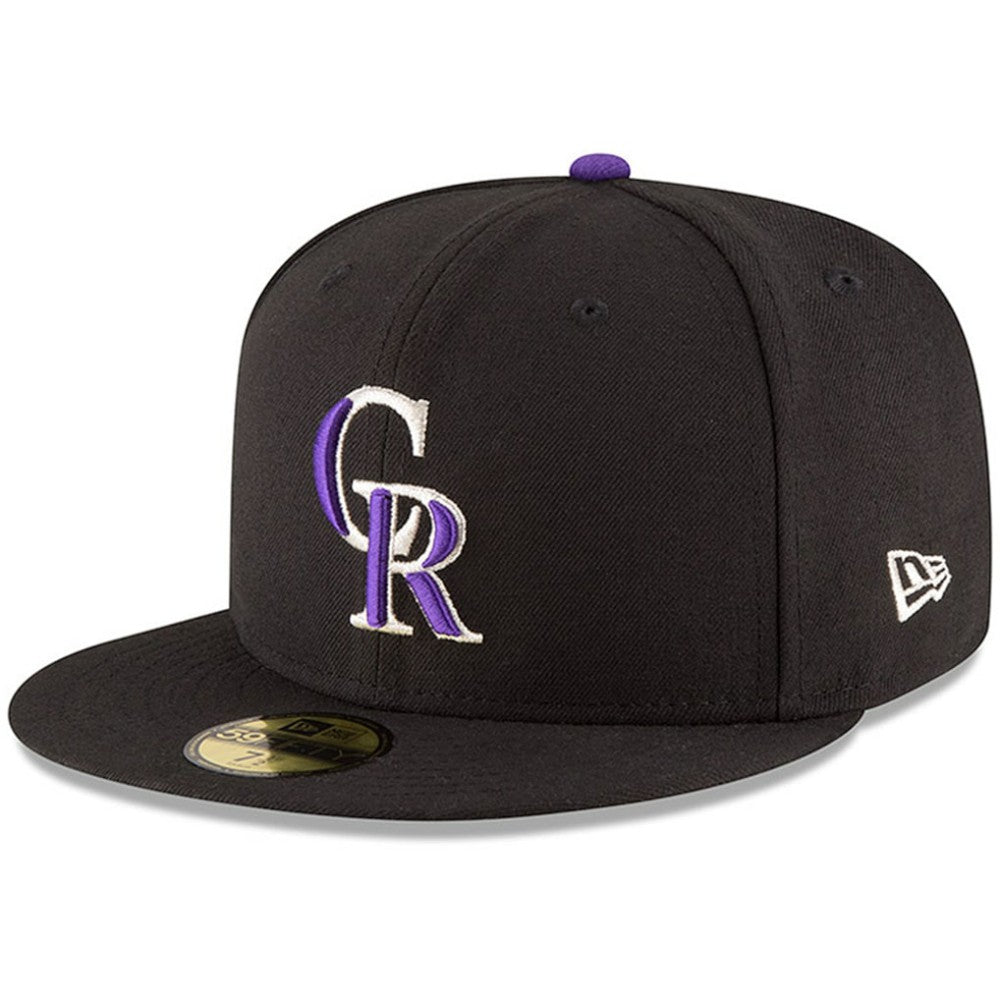 Colorado Rockies New Era Authentic Collection ON Field 59FIFTY Structured Hat - Black Hats