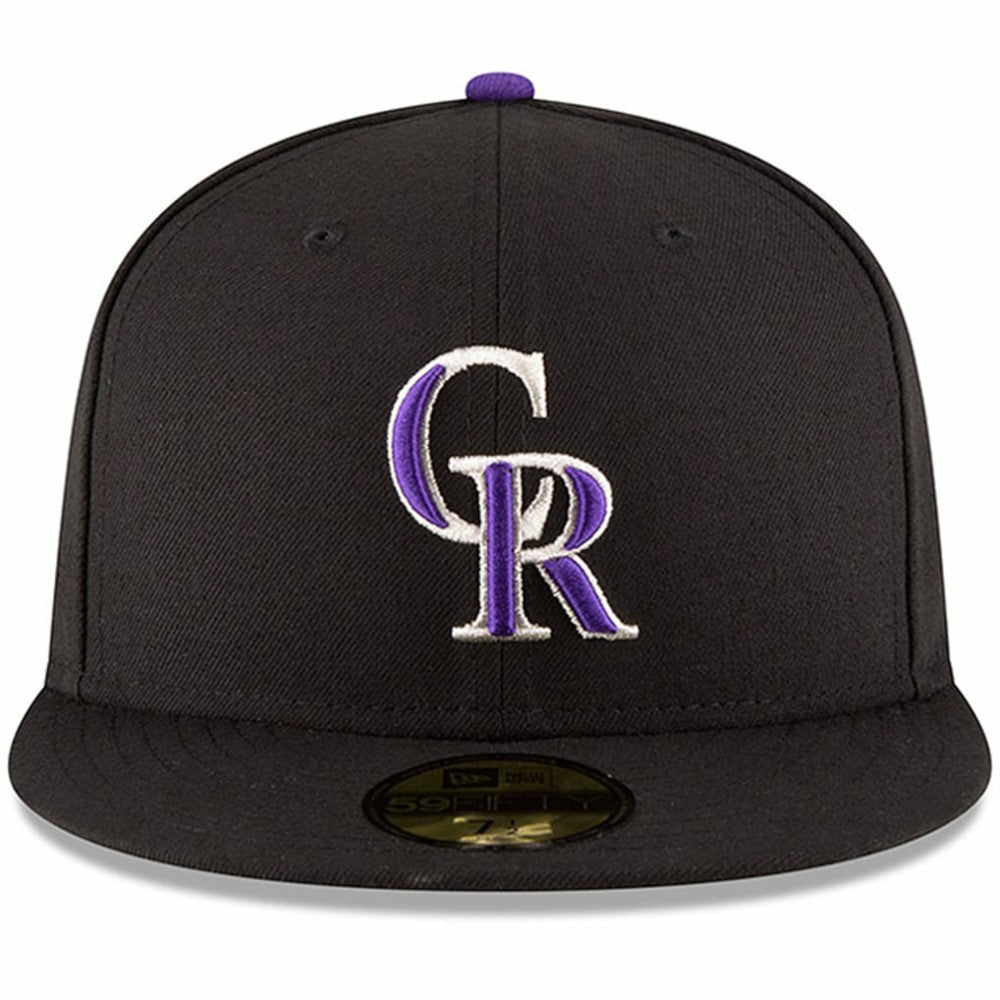 Colorado Rockies New Era Authentic Collection ON Field 59FIFTY Structured Hat - Black Hats